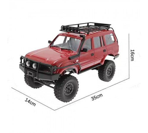 Радиоуправляемый краулер WPL C54-1 Land Cruiser LC80 красный 1:16 - WPLC54-1-RED