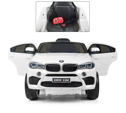 Детский электромобиль BMW X6M White - JJ2199 Детский электромобиль BMW X6M White - JJ2199