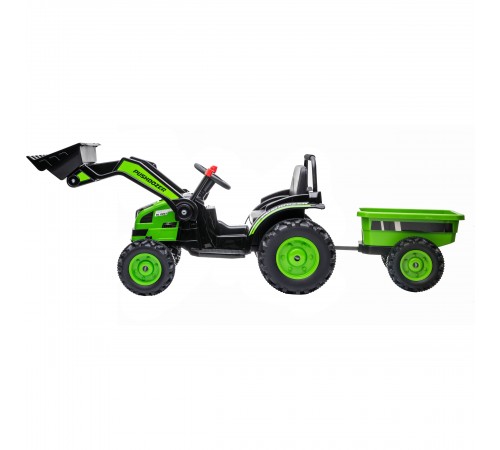 Детский электромобиль трактор с ковшом и прицепом (зеленый, 2WD, EVA) - HL389-LUX-GREEN-TRAILER Детский электромобиль трактор с ковшом и прицепом (зеленый, 2WD, EVA) - HL389-LUX-GREEN-TRAILER