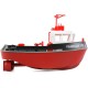 Радиоуправляемый буксир Tugboat черный 2.4G 1:72 - HL-3800-B