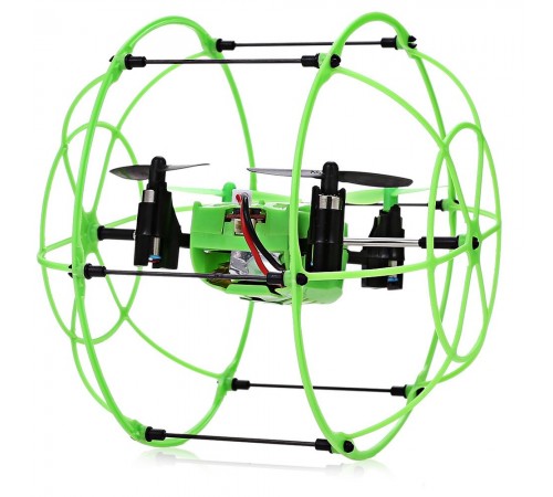 Радиоуправляемый квадрокоптер с защитной сеткой Green SkyWalker - HM1336-GREEN Радиоуправляемый квадрокоптер с защитной сеткой Green SkyWalker - HM1336-GREEN