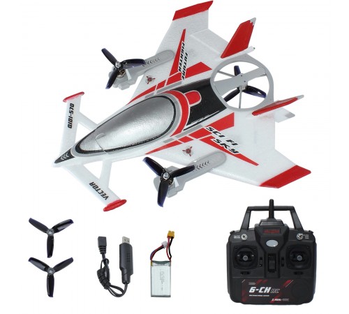 Радиоуправляемый самолет дрон SCI Fi Sky VTOL 3D6G 8ch - QIDI-570-RED Радиоуправляемый самолет дрон SCI Fi Sky VTOL 3D6G 8ch - QIDI-570-RED