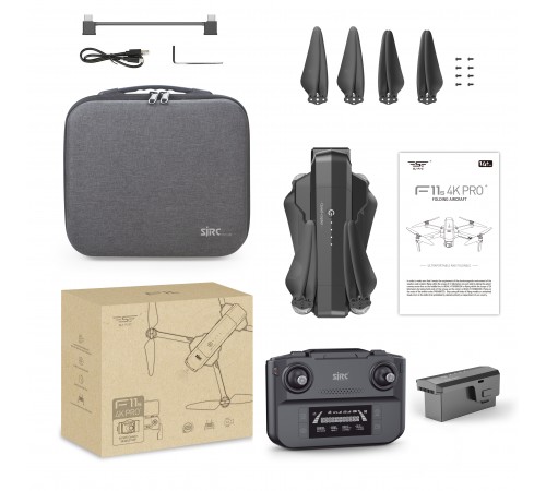 Квадрокоптер SJRC F11S 4K PRO PLUS 2-AXIS 4K EIS 5G GPS RTF - F11S 4K PRO+ Квадрокоптер SJRC F11S 4K PRO PLUS 2-AXIS 4K EIS 5G GPS RTF - F11S 4K PRO+