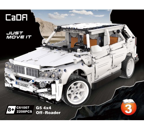 Конструктор CADA deTech внедорожник BMW G5 4WD (2208 деталей) - C61007W Конструктор CADA deTech внедорожник BMW G5 4WD (2208 деталей) - C61007W