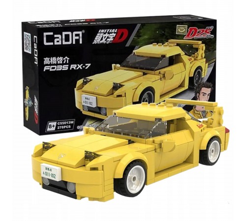 Конструктор CADA автомобиль Mazda FD35 RX-7, 278 элементов - C55013W Конструктор CADA автомобиль Mazda FD35 RX-7, 278 элементов - C55013W
