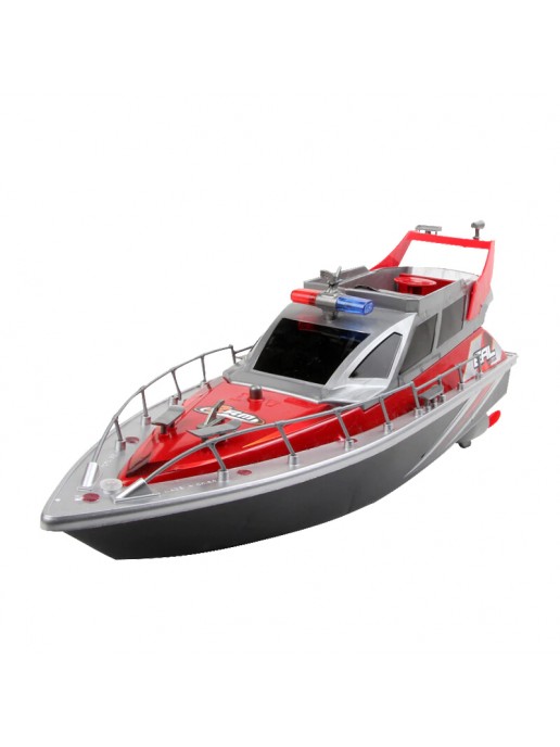 Радиоуправляемый полицейский катер 1:20 2.4G - HT-2875B-RED