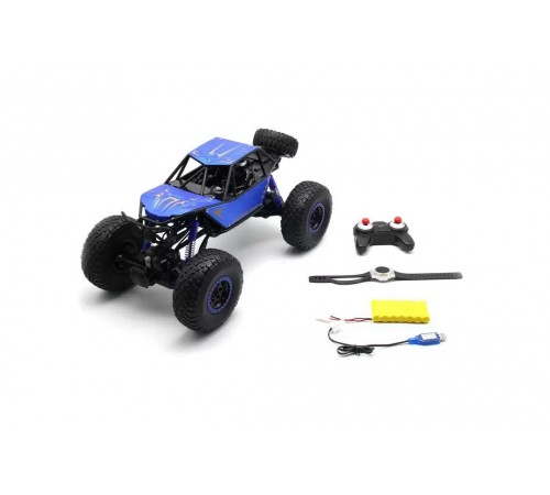 Радиоуправляемый синий краулер MZ 4WD 1:10 (48 см, пульт+часы) - MZ-YY2025-BLUE Радиоуправляемый синий краулер MZ 4WD 1:10 (48 см, пульт+часы) - MZ-YY2025-BLUE