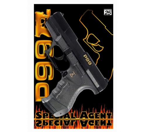 Пистолет на 25 пистонов Sohnie-Wicke Special Agent P99 18 см - SW-0483F Пистолет на 25 пистонов Sohnie-Wicke Special Agent P99 18 см - SW-0483F