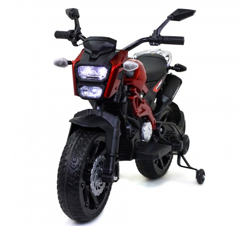 Детский электромотоцикл Harley Davidson (12V, EVA, ручка газа) - DLS01-SP-RED