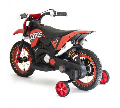 Детский кроссовый электромотоцикл Qike TD Red 6V - QK-3058-RED Детский кроссовый электромотоцикл Qike TD Red 6V - QK-3058-RED