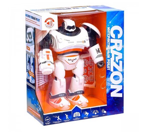 Радиоуправляемый интерактивный робот CraZon (стреляет присосками) - ZYA-A2721-1 Радиоуправляемый интерактивный робот CraZon (стреляет присосками) - ZYA-A2721-1