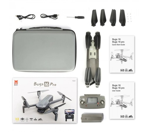 Радиоуправляемый квадрокоптер MJX B16PRO 4K 3-Axis Gimbal EIS GPS 5G - MJX-B16PRO