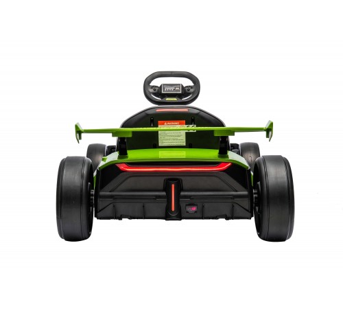 Детский электромобиль дрифт картинг (зеленый, 12 км/ч, 24V) - AHL007-GREEN