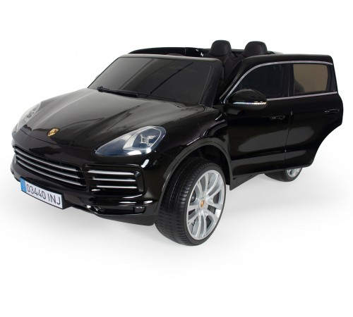 Детский электромобиль PORSCHE CAYENNE S 12V - JJ2128-BLACK-PAINT