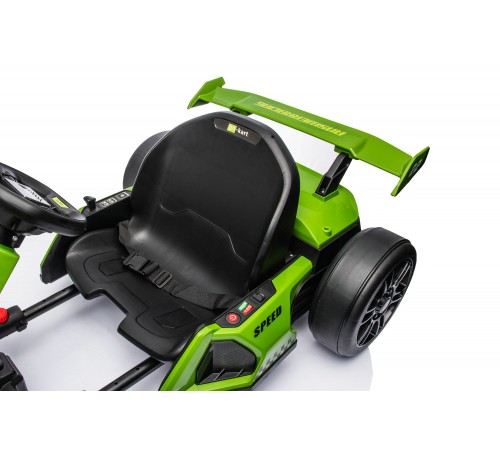 Детский электромобиль дрифт картинг (зеленый, 12 км/ч, 24V) - AHL007-GREEN