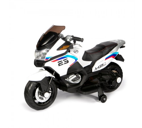 Детский электромотоцикл XMX (белый, EVA, с ручкой газа, 12V) - XMX609-WHITE Детский электромотоцикл XMX (белый, EVA, с ручкой газа, 12V) - XMX609-WHITE