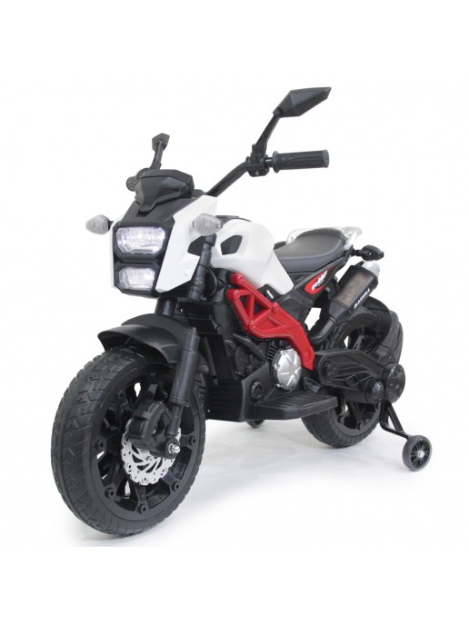 Детский электромотоцикл Harley Davidson - DLS01-WHITE-RED