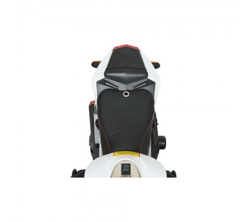 Детский электромотоцикл Kawasaki Ninja (12V, EVA, спидометр, ручка газа) - DLS07-WHITE