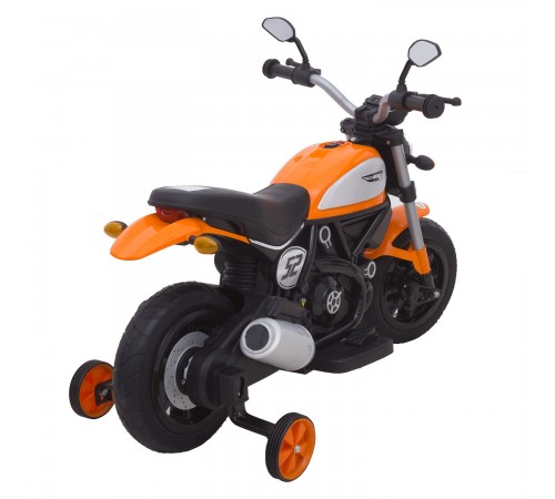 Детский мотоцикл Qike Чоппер оранжевый - QK-307-ORANGE Детский мотоцикл Qike Чоппер оранжевый - QK-307-ORANGE