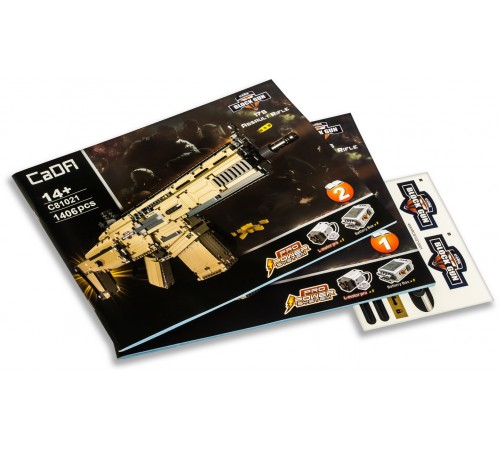 Конструктор Cada штурмовая винтовка Scar, 1406 элементов - C81021W Конструктор Cada штурмовая винтовка Scar, 1406 элементов - C81021W