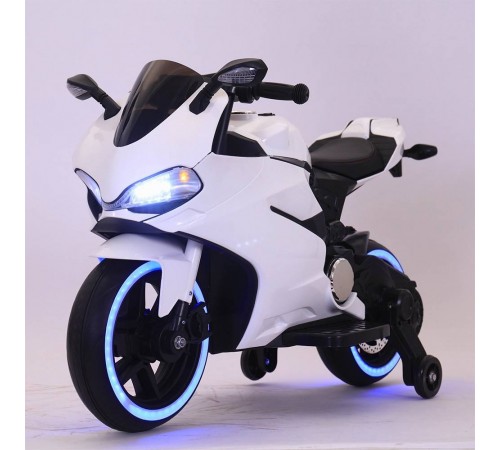 Детский электромотоцикл Ducati White 12V - FT-1628-WHITE Детский электромотоцикл Ducati White 12V - FT-1628-WHITE