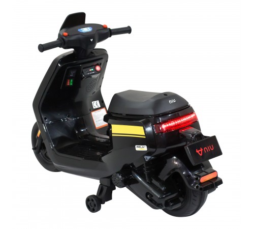 Детский электромотоцикл скутер с пультом управления NIU MQi+ Sport 12V - AHL012-BLACK Детский электромотоцикл скутер с пультом управления NIU MQi+ Sport 12V - AHL012-BLACK