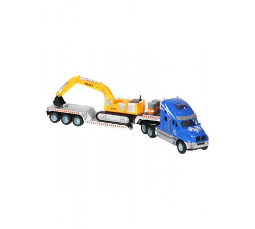 Радиоуправляемый грузовик тягач с экскаватором (2WD, акб, 1:14) - GM1938-BLUE Радиоуправляемый грузовик тягач с экскаватором (2WD, акб, 1:14) - GM1938-BLUE