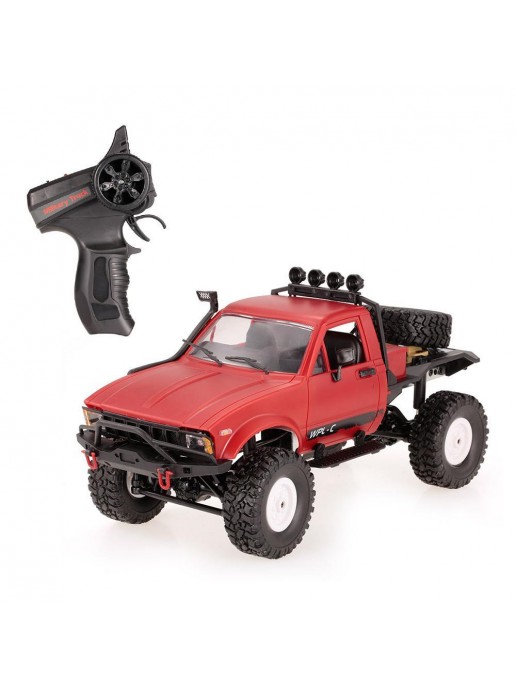 Радиоуправляемая машина WPL пикап Hilux (красный) 4WD 2.4G 1:16 RTR - WPLC-14R-RED
