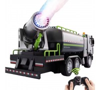 Радиоуправляемый грузовик Huina с цистерной и распылителем воды (свет, звук, пар, 1:18) - HN1316