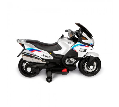Детский электромотоцикл XMX (белый, EVA, с ручкой газа, 12V) - XMX609-WHITE Детский электромотоцикл XMX (белый, EVA, с ручкой газа, 12V) - XMX609-WHITE