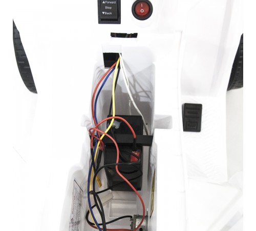 Детский квадроцикл R1 на резиновых колесах 6V - 3201-WHITE