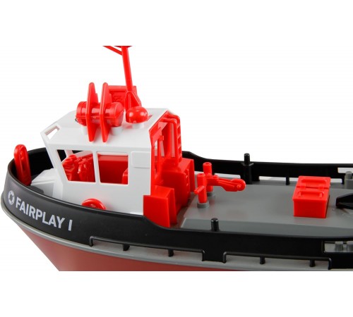 Радиоуправляемый буксир Tugboat черный 2.4G 1:72 - HL-3800-B