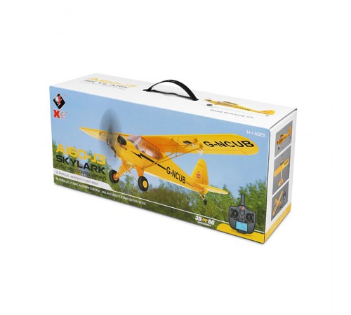 Радиоуправляемый самолет XK A160 J3 SKYLARK RC RTF 2.4G - XK-A160