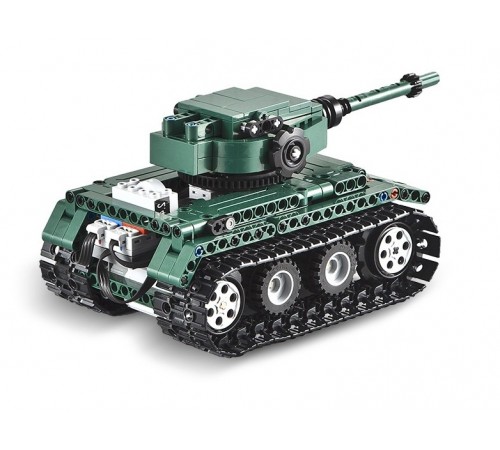 Конструктор Double E Cada Technics, Танк Tiger 1, 313 деталей, пульт управления - C51018W Конструктор Double E Cada Technics, Танк Tiger 1, 313 деталей, пульт управления - C51018W
