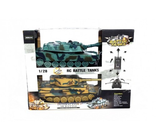 Радиоуправляемый танковый бой (Abrams M1A2PK США + GERMAN TIGER Германия) 2.4GHz - ZG-99823 Радиоуправляемый танковый бой (Abrams M1A2PK США + GERMAN TIGER Германия) 2.4GHz - ZG-99823