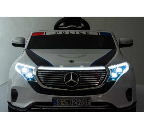 Детский электромобиль Mercedes Benz Police EQC 400 4MATIC - HL378-WHITE