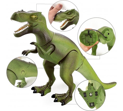Радиоуправляемый динозавр T-Rex RuiCheng (зеленый, звук, пар, свет) - RUI-8909-GREEN Радиоуправляемый динозавр T-Rex RuiCheng (зеленый, звук, пар, свет) - RUI-8909-GREEN