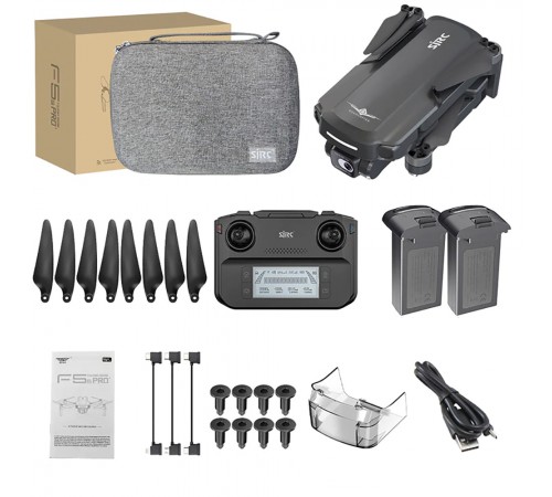 Квадрокоптер SJRC F5S Plus с подвесом и камерой 4K 5G GPS RTF (2 АКБ) - F5S 4K PRO+COMBO