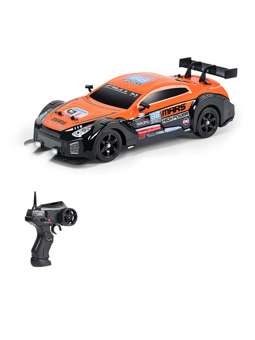 Радиоуправляемая машина для дрифта HB Nissan GTR (4WD, свет, пар, акб, 1:16) - SC16A06-1