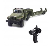 Радиоуправляемый внедорожник WPL Советский военный грузовик Урал с траллом 4WD 1:16 - WPLB-36-3