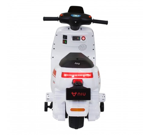 Детский электромотоцикл скутер с пультом управления NIU MQi+ Sport 12V - AHL012-WHITE Детский электромотоцикл скутер с пультом управления NIU MQi+ Sport 12V - AHL012-WHITE