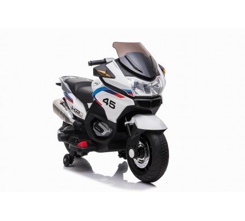 Детский электромотоцикл XMX (белый, EVA, с ручкой газа, 12V) - XMX609-WHITE Детский электромотоцикл XMX (белый, EVA, с ручкой газа, 12V) - XMX609-WHITE