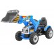 Детский электромобиль трактор на аккумуляторе 12V / синий - JS328A-BLUE