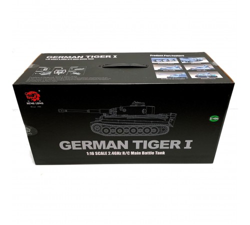 Радиоуправляемый танк Heng Long German Tiger MS version V7.0 масштаб 1:16 2.4G - 3818-1-UpgA-V7