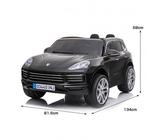 Детский электромобиль PORSCHE CAYENNE S 12V - JJ2128-BLACK-PAINT