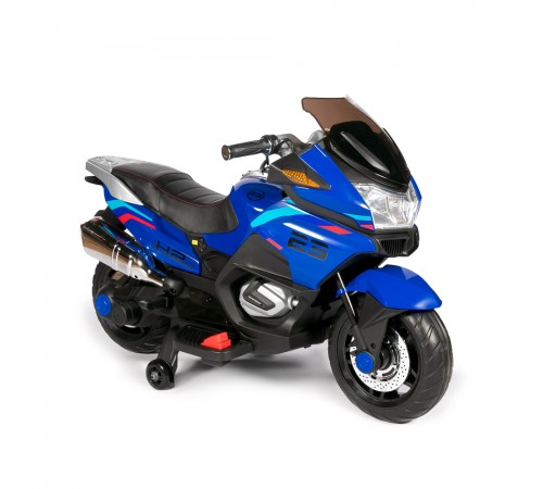 Детский электромотоцикл XMX (синий, EVA, с ручкой газа, 12V) - XMX609-BLUE Детский электромотоцикл XMX (синий, EVA, с ручкой газа, 12V) - XMX609-BLUE