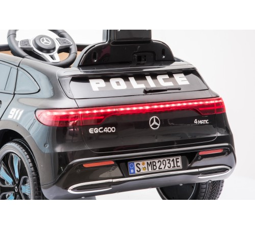 Детский электромобиль Mercedes Benz Police EQC 400 4MATIC - HL378-BLACK