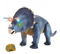 Радиоуправляемый динозавр - Трицератопс (39 см, серый, свет, звук) - 9982-GREY