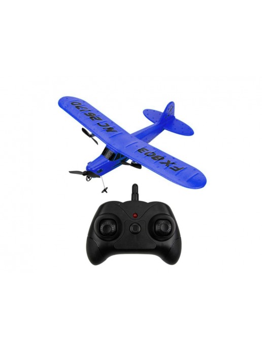 Радиоуправляемый самолет Piper Cub J3 для начинающих 2.4G - FX803-BLUE