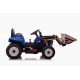 Детский электромобиль XMX трактор с ковшом (синий, EVA, пульт, 12V) - XMX611U-BLUE